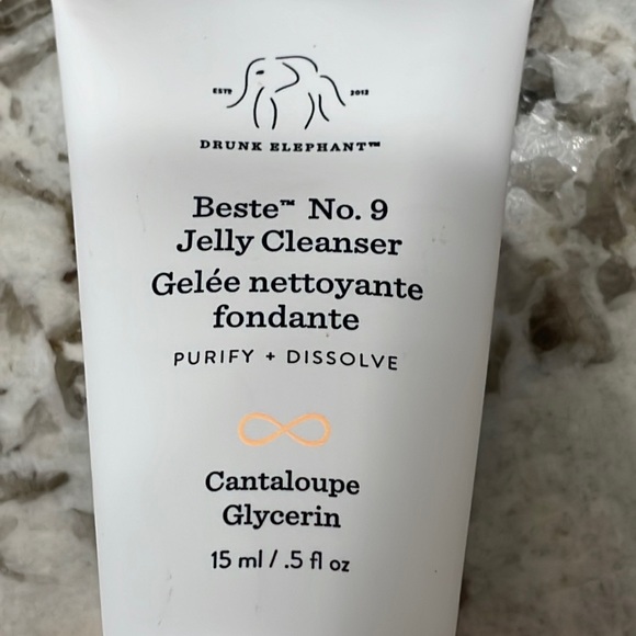 🍄6/$26 Drunk Elephant beste no. 9 jelly cleanser cantaloupe purse size NWT - Picture 2 of 2